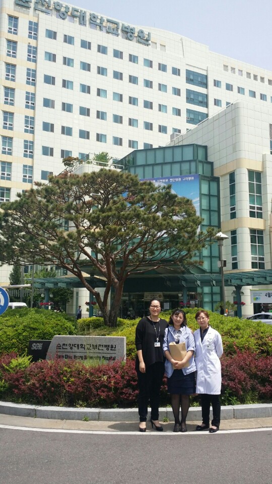 Милые координаторы клиники Сунчонхян - обследование в Корее